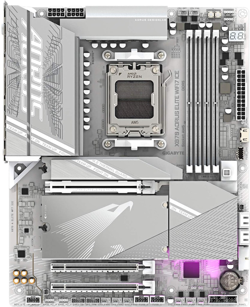 Gigabyte X870 Aorus Elite Wifi7 Ice Motherboard: $239.99 Gigabyte X870 Aorus Elite Wifi7 Ice Motherboard: $239.99