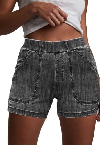 Women's High-Waisted Stretchy Denim Shorts: $16.99 Women's High-Waisted Stretchy Denim Shorts: $16.99