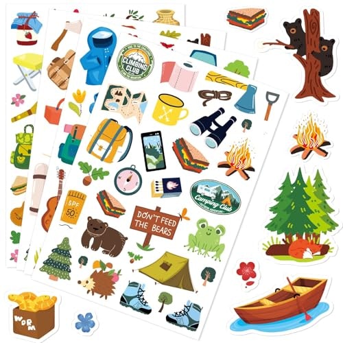 Outdoor Adventure Themed Camping Stickers 512-Piece Set: $7.64