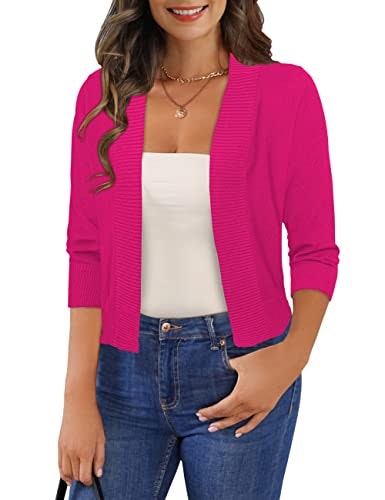 GoMamee Women's 3/4 Sleeve Cropped Cardigan Shrug: $14.35 GoMamee Women's 3/4 Sleeve Cropped Cardigan Shrug: $14.35