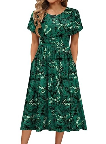 Hotouch Women's Floral Cotton Shift Dress: $25.48