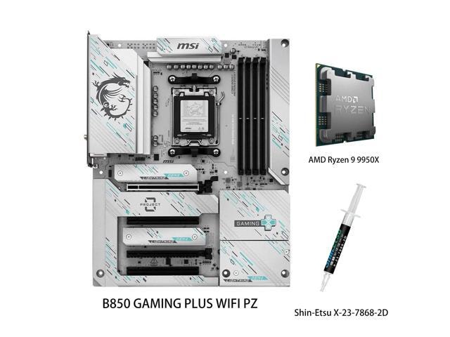 MSI B850 Gaming Plus WiFi PZ Motherboard and AMD Ryzen 9 9950X CPU Combo: $1,159.99 MSI B850 Gaming Plus WiFi PZ Motherboard and AMD Ryzen 9 9950X CPU Combo: $1,159.99