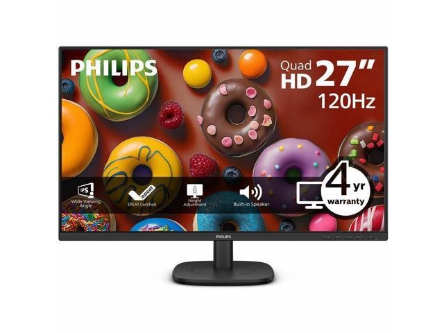 Philips 27" 1440p IPS Adaptive Sync Monitor: $204.51