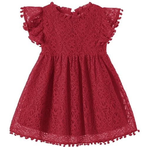 Niyage Toddler Girls Lace Flutter Sleeve Princess Dress: $8.99