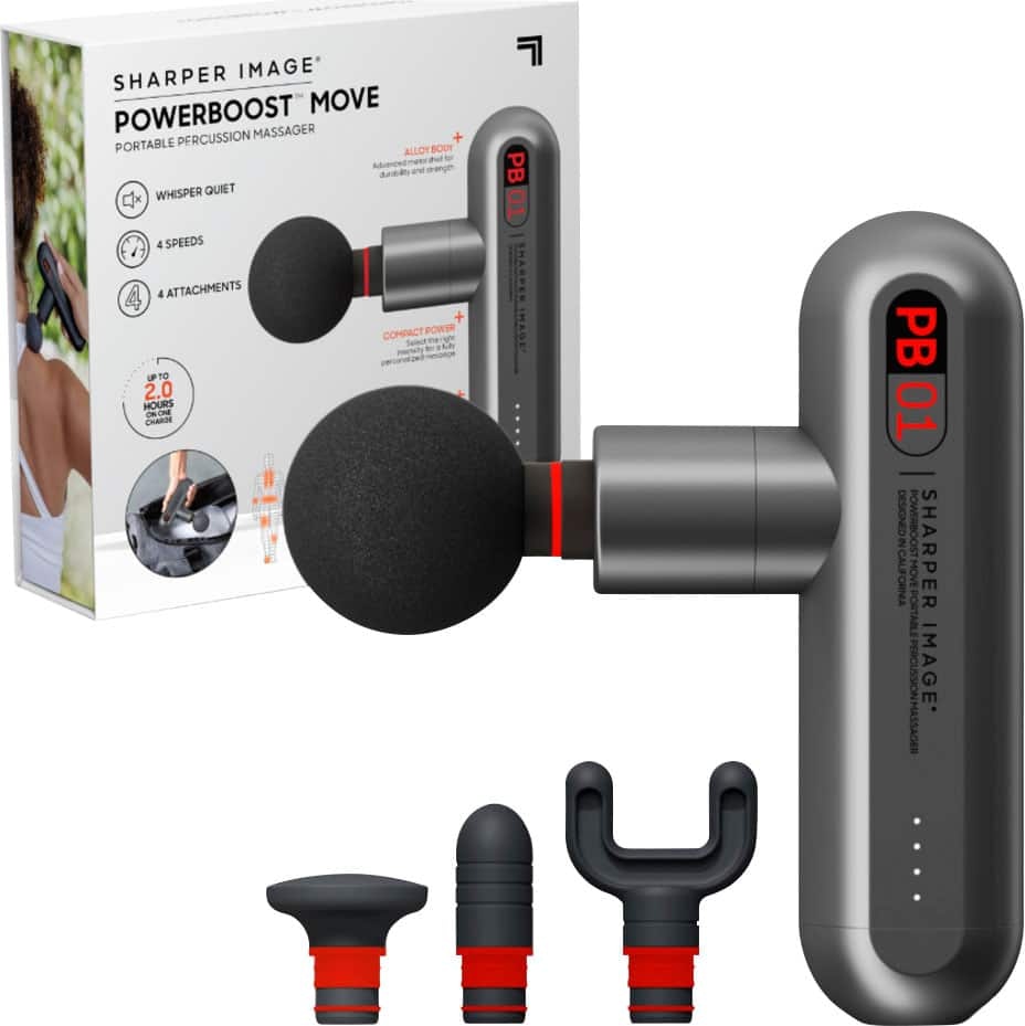 Sharper Image Powerboost Move Deep Tissue Travel Percussion Massager: $89.99 Sharper Image Powerboost Move Deep Tissue Travel Percussion Massager: $89.99