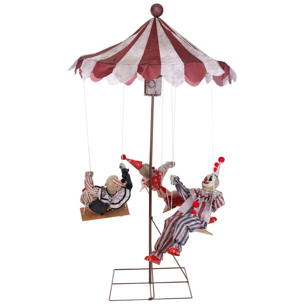 Clowns Go Round Animated Halloween Decoration: $219.99
