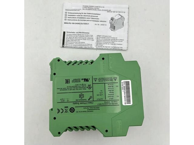 Phoenix Contact Mini 100-240V AC to 2x15V DC Power Supply: $286.97 Phoenix Contact Mini 100-240V AC to 2x15V DC Power Supply: $286.97