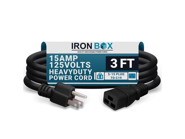 IronBox 15A 5-15P to C19 Power Cord: $23.99 IronBox 15A 5-15P to C19 Power Cord: $23.99