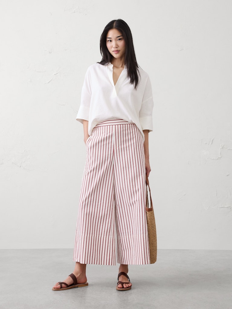 Anyday Wide-Leg High-Rise Seersucker Cropped Pant: $69.97 Anyday Wide-Leg High-Rise Seersucker Cropped Pant: $69.97