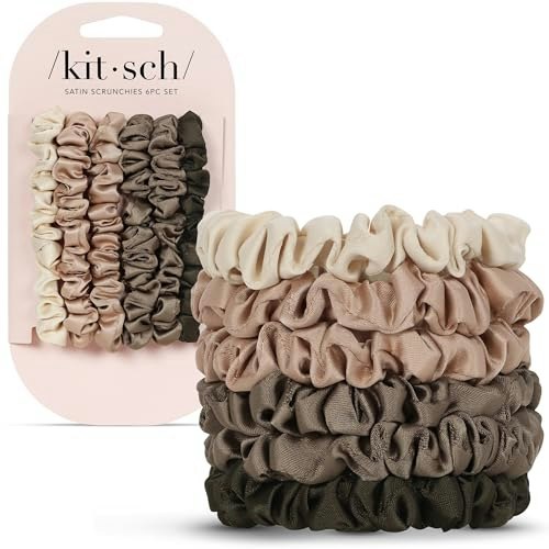 Kitsch Ultra-Petite Satin Scrunchies 6-Pack: $7.95 Kitsch Ultra-Petite Satin Scrunchies 6-Pack: $7.95