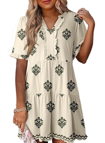 Dokotoo Women's Floral Short Casual Summer Dress: $29.98 Dokotoo Women's Floral Short Casual Summer Dress: $29.98