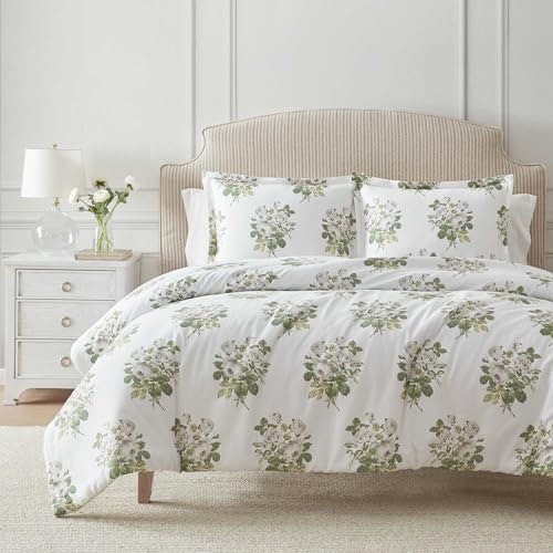 Martha Stewart Queen Cotton Percale Comforter and Sham Set: $115.99