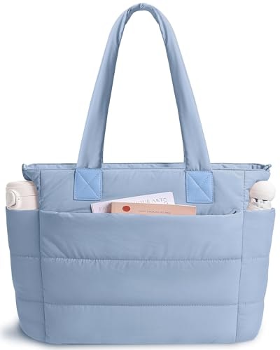 Puffer Quilted Tote Bag: $21.24 Puffer Quilted Tote Bag: $21.24