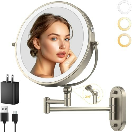 Imikona 9-Inch Wall-Mounted Lighted Makeup Mirror: $39.99 Imikona 9-Inch Wall-Mounted Lighted Makeup Mirror: $39.99