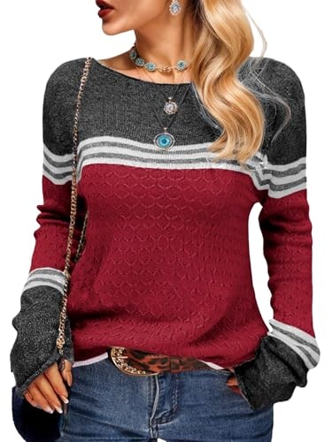 Women's Lightweight Crew Neck Pullover Sweater: $14.23