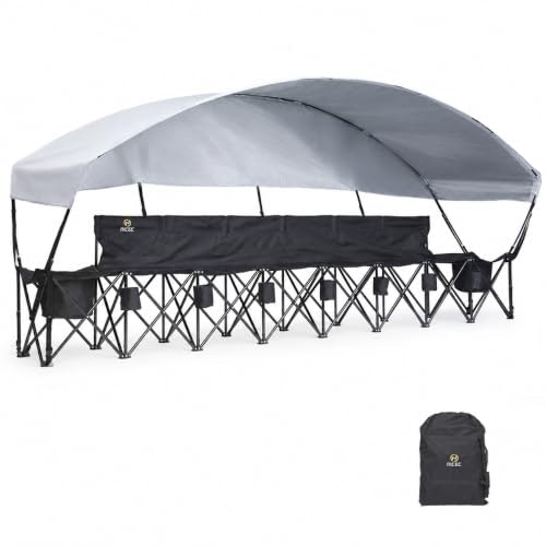 Nice C 6-Seat Folding Team Bench with Canopy and Cooler: $161.49 Nice C 6-Seat Folding Team Bench with Canopy and Cooler: $161.49