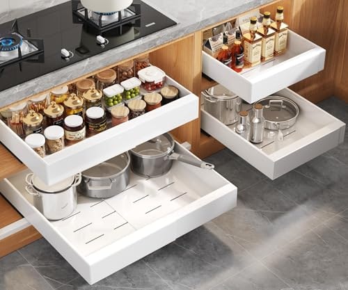 Seinloes Expandable Pull-Out Cabinet Organizer 4-Pack: $88.98