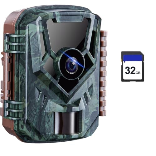 KJK 36MP 2.7K Trail Camera with 32GB Memory Card: $31.98
