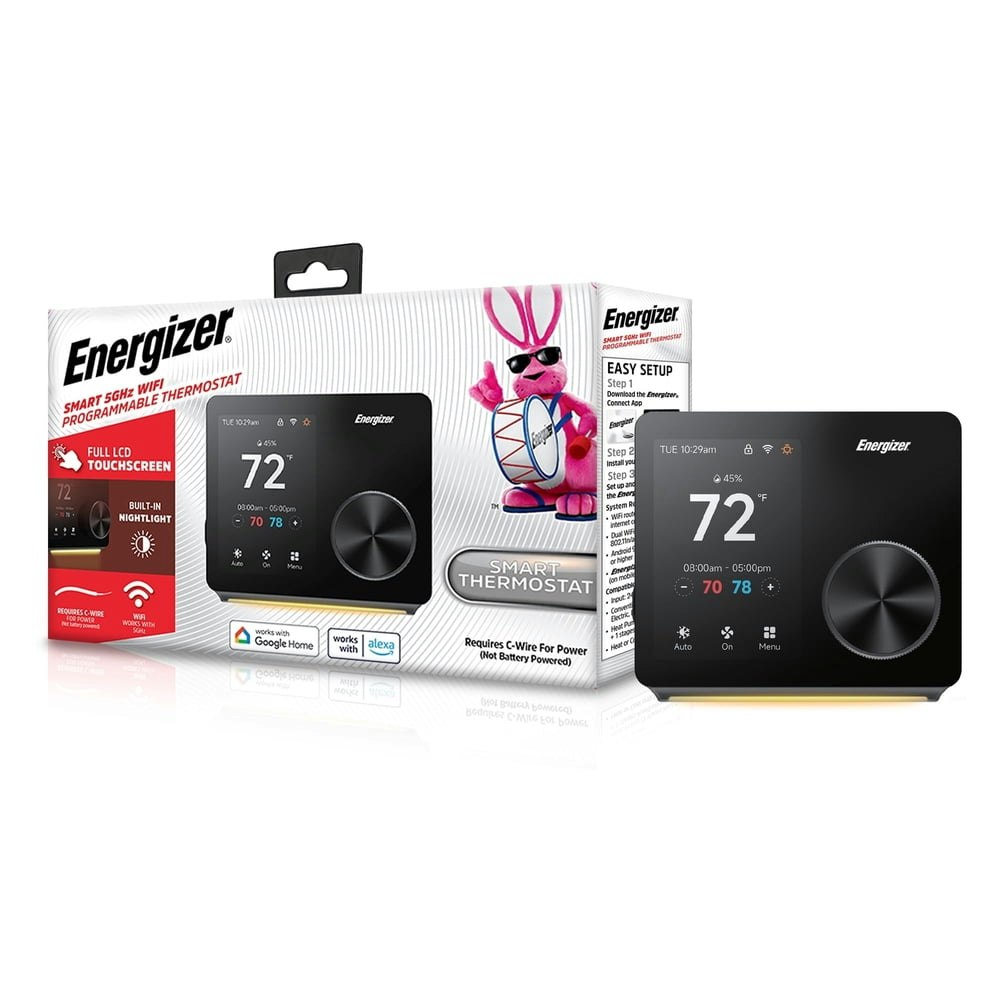 Energizer Smart Wi-Fi Thermostat: $99.99 Energizer Smart Wi-Fi Thermostat: $99.99