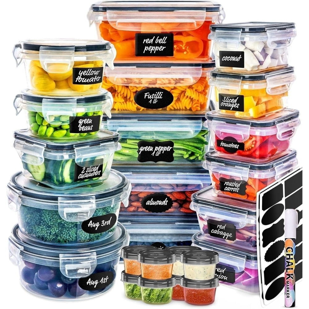 52-Piece Airtight Food Storage Container Set: $24.08 52-Piece Airtight Food Storage Container Set: $24.08