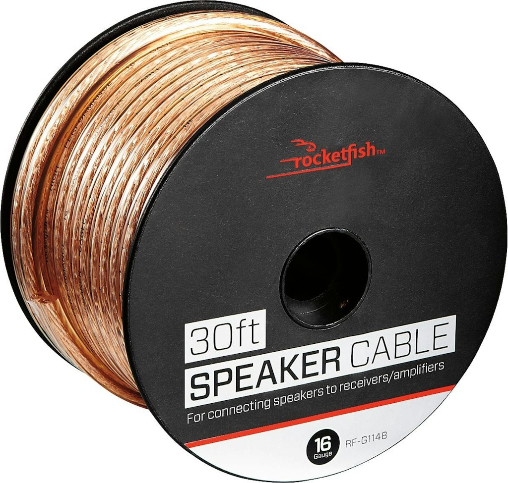 Rocketfish 30-Foot 16-Gauge Copper Speaker Wire: $24.99 Rocketfish 30-Foot 16-Gauge Copper Speaker Wire: $24.99