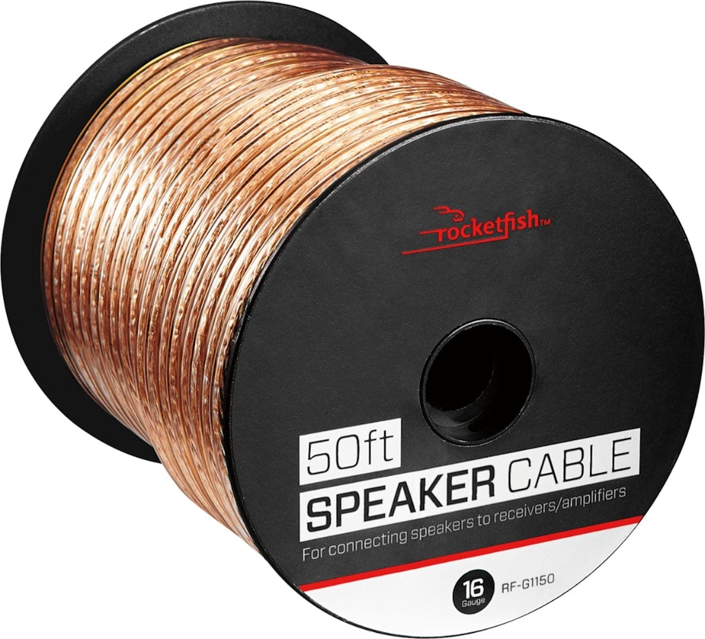 Rocketfish 50-Foot 16-Gauge Speaker Wire: $34.99