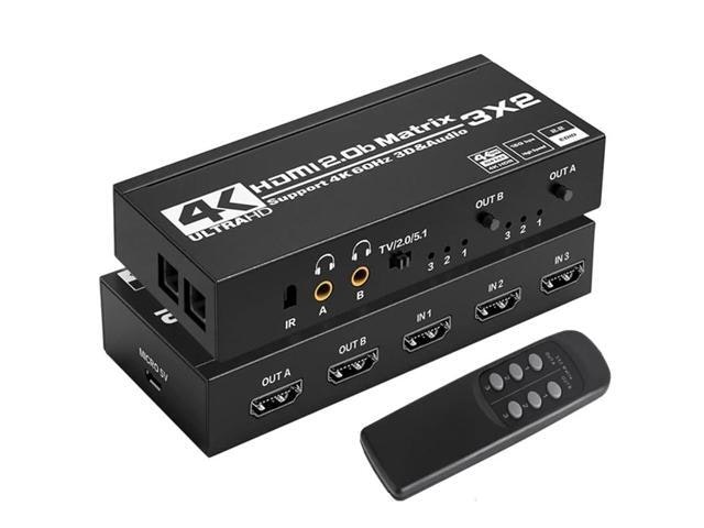3x2 HDMI Matrix Switcher Audio Extractor: $104.36 3x2 HDMI Matrix Switcher Audio Extractor: $104.36