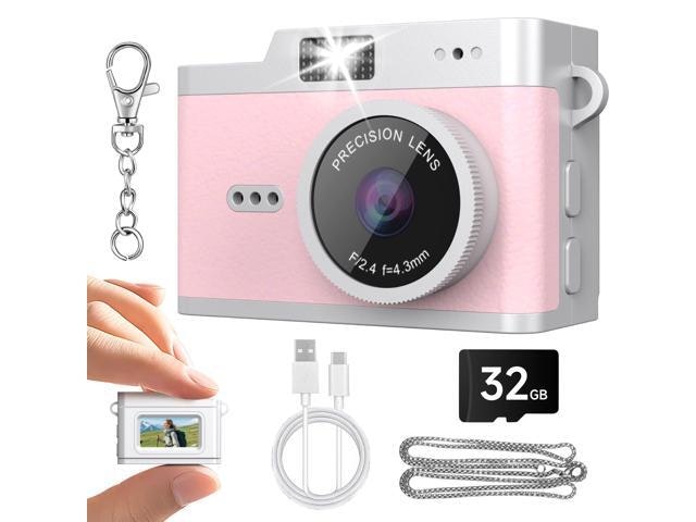 Y2K 1080p Mini Digital Keychain Camera with 32GB SD Card: $29.99