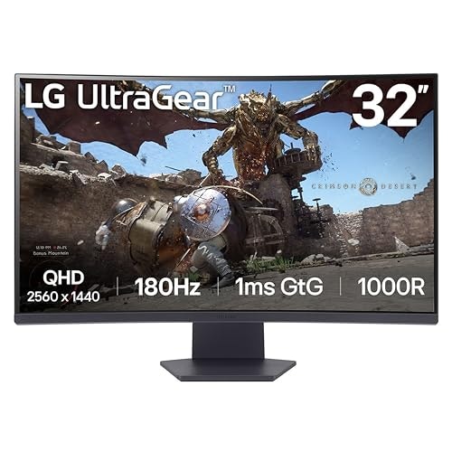 LG UltraGear 32" 1440p HDR VA FreeSync Curved Monitor: $179.99 LG UltraGear 32" 1440p HDR VA FreeSync Curved Monitor: $179.99