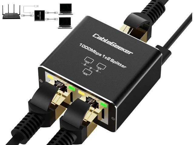 CableGeeker 1-to-2 Gigabit Ethernet Splitter: $17.19 CableGeeker 1-to-2 Gigabit Ethernet Splitter: $17.19