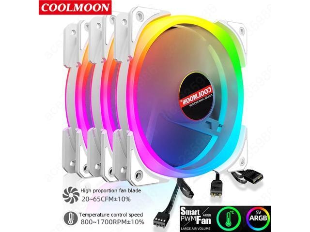 Coolmoon 120mm PWM ARGB Cooling Fan: $24.88 Coolmoon 120mm PWM ARGB Cooling Fan: $24.88