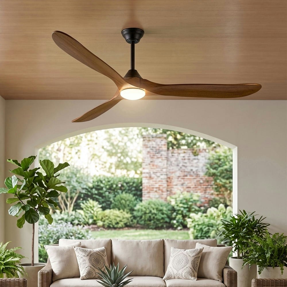 60-Inch Rustic Farmhouse Ceiling Fan with Light and Remote: $138.60 60-Inch Rustic Farmhouse Ceiling Fan with Light and Remote: $138.60