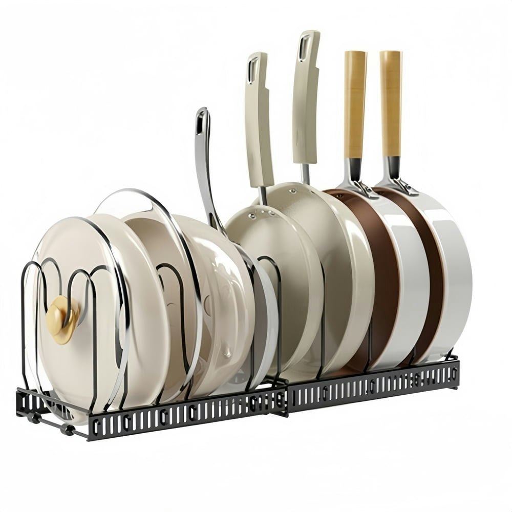Behome Expandable Pot and Pan Organizer with 10 Adjustable Dividers: $14.39