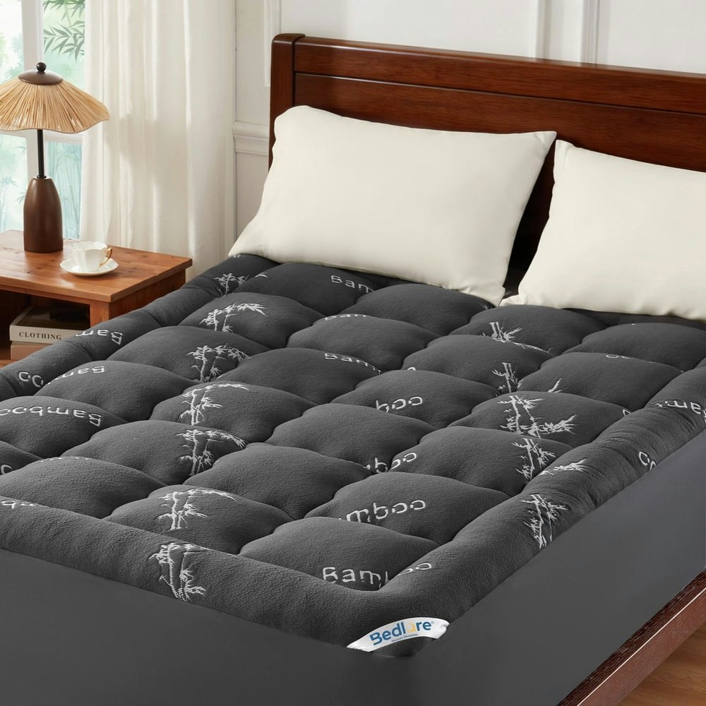 Queen Bamboo Pillow Top Mattress Topper: $74.99 Queen Bamboo Pillow Top Mattress Topper: $74.99