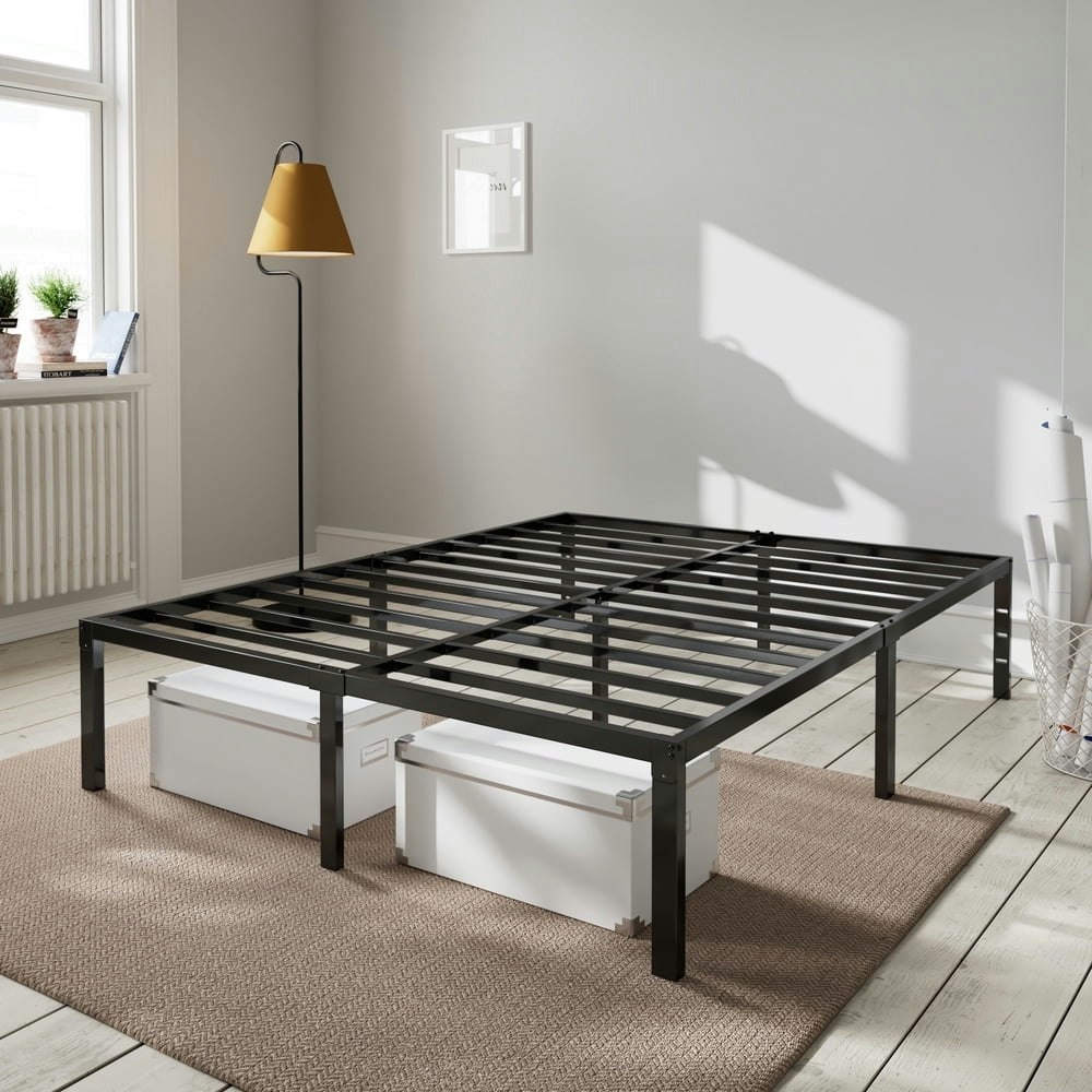 Amolife 14-inch Queen Metal Platform Bed Frame: $55.96 Amolife 14-inch Queen Metal Platform Bed Frame: $55.96