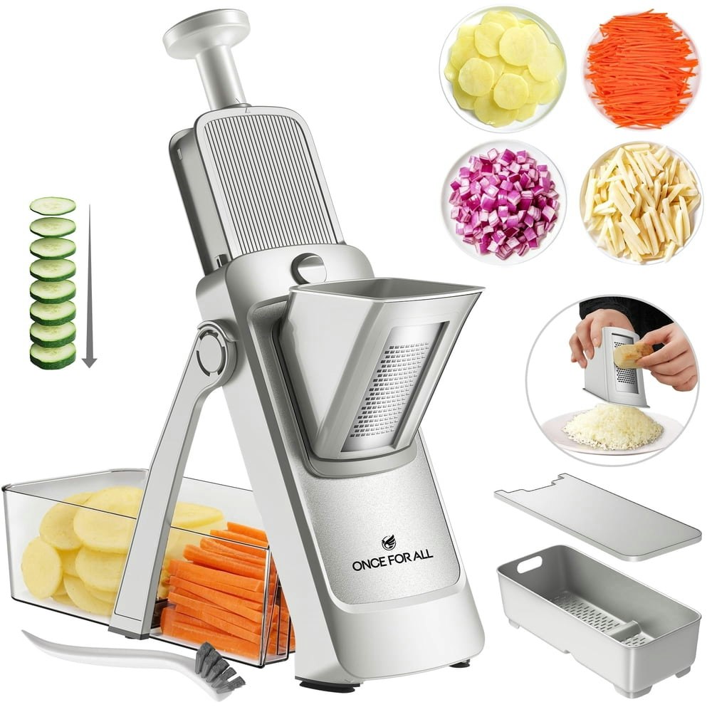 Once For All Adjustable Mandoline Vegetable Slicer: $44.09 Once For All Adjustable Mandoline Vegetable Slicer: $44.09
