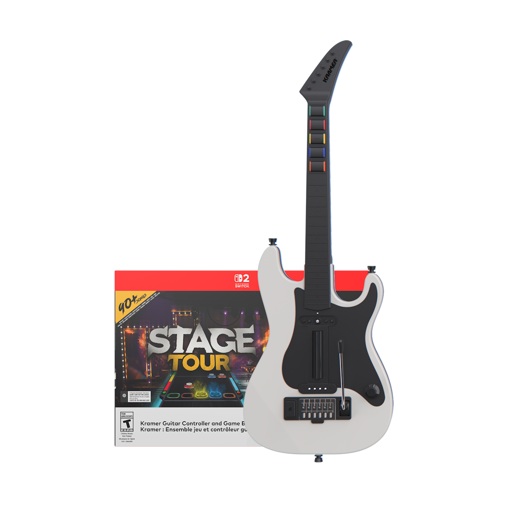 Stage Tour Game and Kramer Wireless Guitar Controller Bundle for Nintendo Switch 2: $129.99