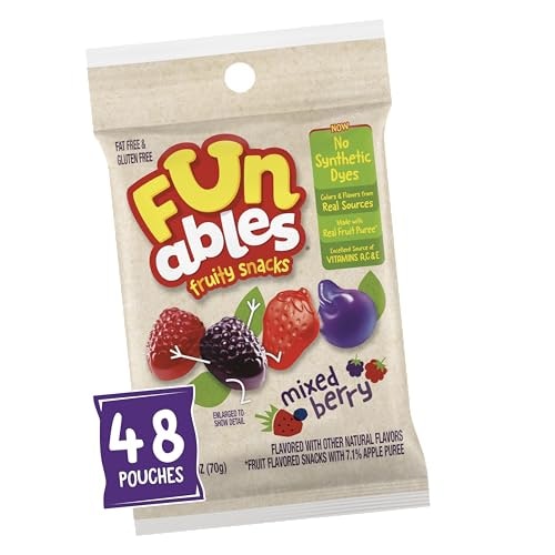 Funables Mixed Berry Fruit Snacks 48-Pack: $23.07 Funables Mixed Berry Fruit Snacks 48-Pack: $23.07