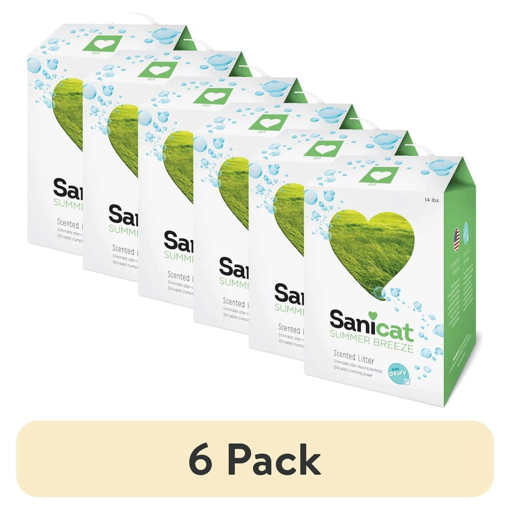 Sanicat Summer Breeze Clumping Cat Litter 14-lb. Box 6-Pack: $76.44 Sanicat Summer Breeze Clumping Cat Litter 14-lb. Box 6-Pack: $76.44