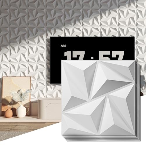Art3d 11.8" x 11.8" PVC 3D Wall Panels 20-Pack: $19.99