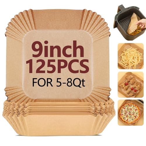 Ekaco 9-Inch Square Parchment Air Fryer Liners 125-Pack: $11.67 Ekaco 9-Inch Square Parchment Air Fryer Liners 125-Pack: $11.67