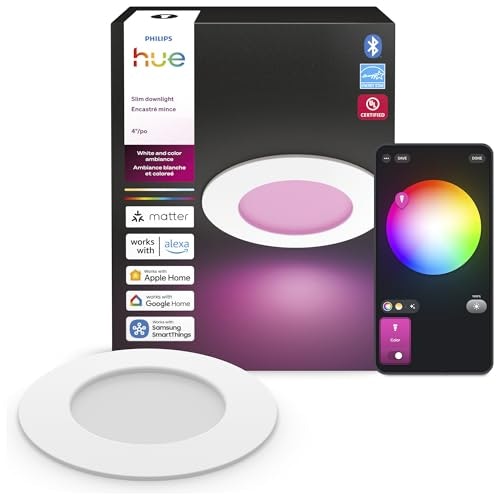 Philips Hue Slim Recessed LED Downlight: $61.57 Philips Hue Slim Recessed LED Downlight: $61.57