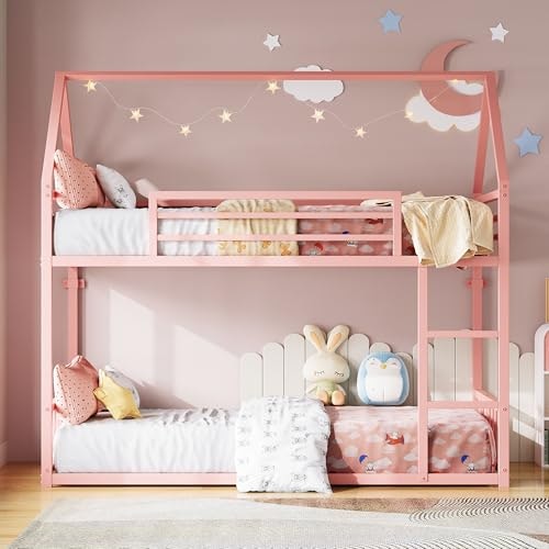 Likimio Twin Over Twin House Bunk Bed: $159.99 Likimio Twin Over Twin House Bunk Bed: $159.99