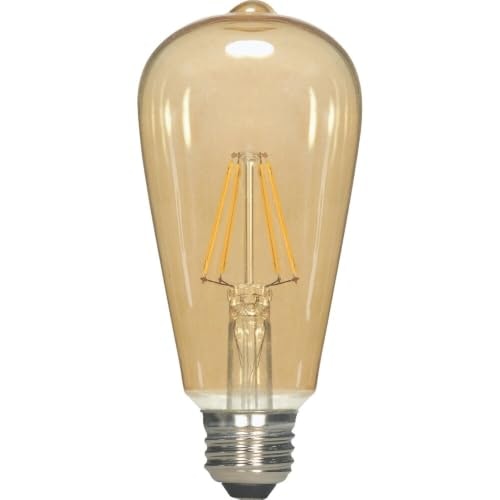 Satco 60W Equivalent Warm White ST19 LED Amber Decorative Light Bulb: $10.82 Satco 60W Equivalent Warm White ST19 LED Amber Decorative Light Bulb: $10.82