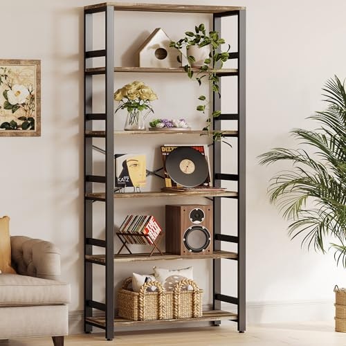 Ironck 31.5-inch 6-Tier Industrial Bookshelf: $121.99 Ironck 31.5-inch 6-Tier Industrial Bookshelf: $121.99