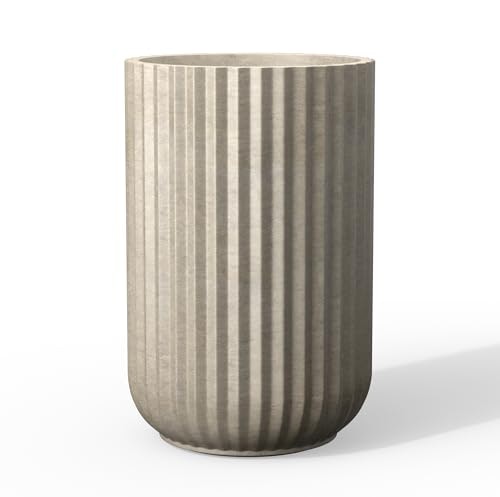 Kante 21.7-Inch Round Column Weathered Concrete Planter: $69.98 Kante 21.7-Inch Round Column Weathered Concrete Planter: $69.98