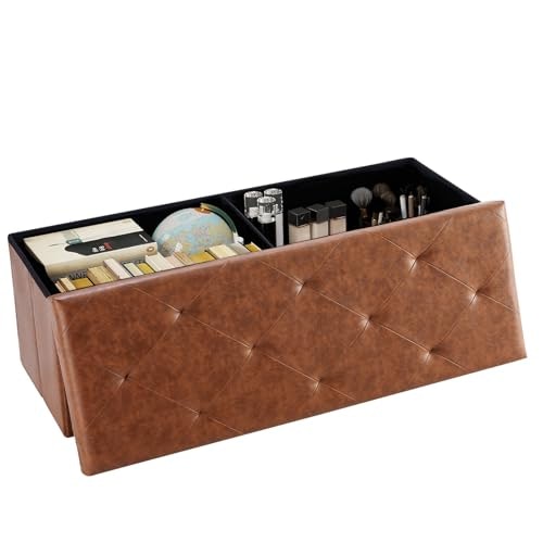 Dumos 43-Inch Folding Storage Ottoman Bench: $34.95 Dumos 43-Inch Folding Storage Ottoman Bench: $34.95