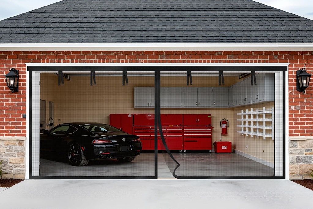 Kitsure 16x7-Foot Fiberglass Garage Door Screen: $25