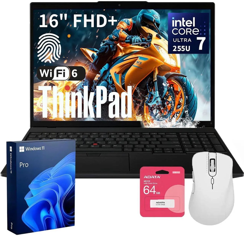 Lenovo ThinkPad L16 Core Ultra 7 255U 16" Laptop Bundle: $1,399