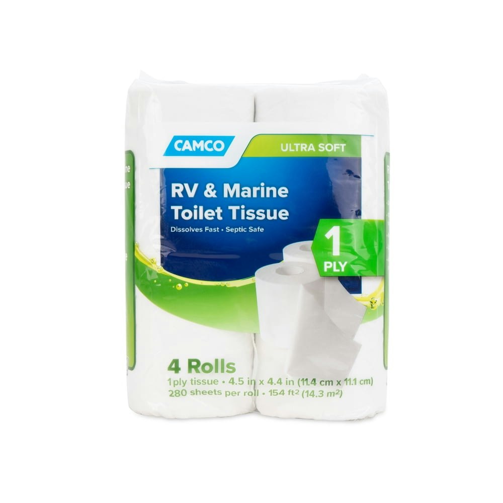 Camco Marine & RV 1-Ply Toilet Paper 4-Pack: $4.99 Camco Marine & RV 1-Ply Toilet Paper 4-Pack: $4.99